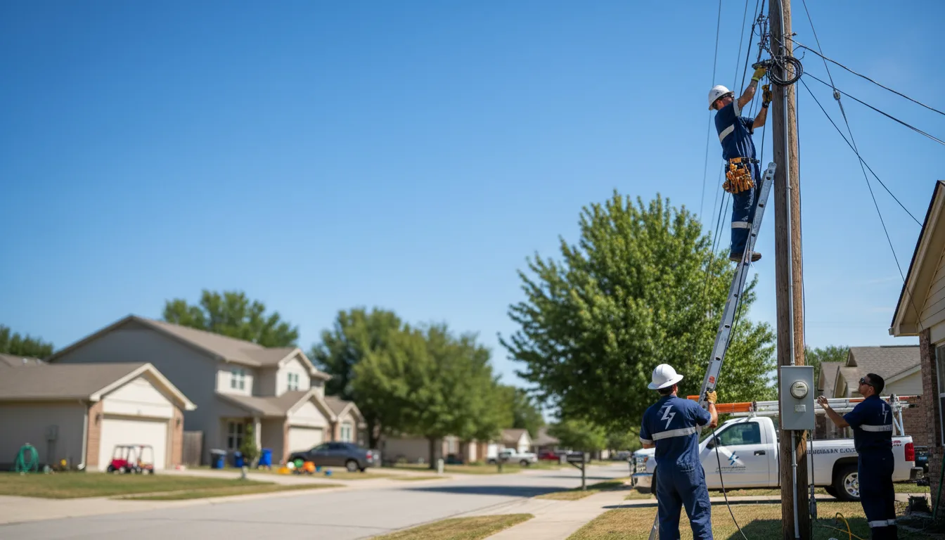 Residential electrician providing installation services in South Paris, ME